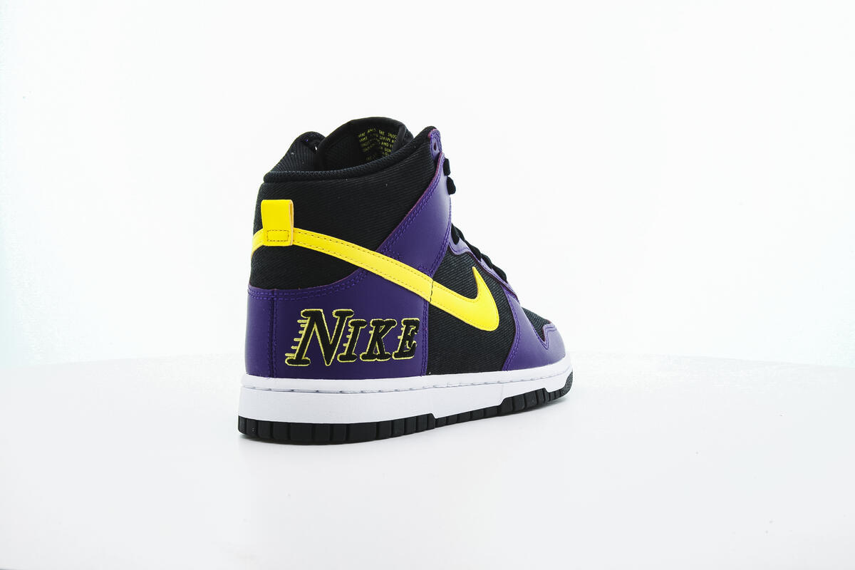 Nike Dunk High 'Black/Purple/Varsity Yellow' - Image 12
