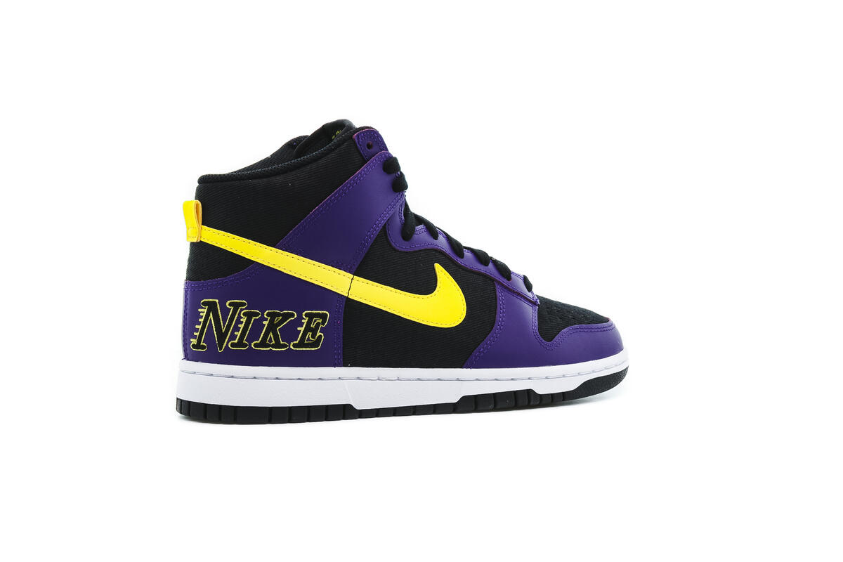 Nike Dunk High 'Black/Purple/Varsity Yellow' - Image 13