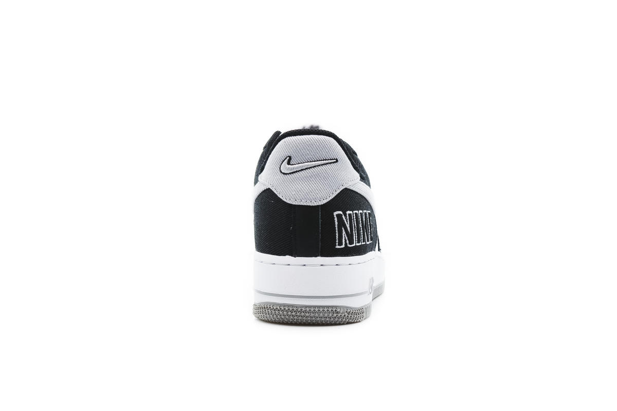New Branding Hits The Nike Air Force 1 LV8 EMB Black Silver •