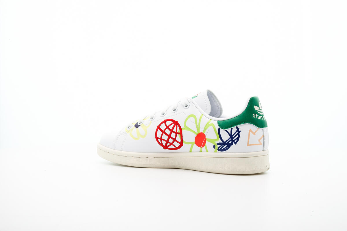 Adidas Stan Smith 'Primegreen Floral' Cloud White/Green - Image 13