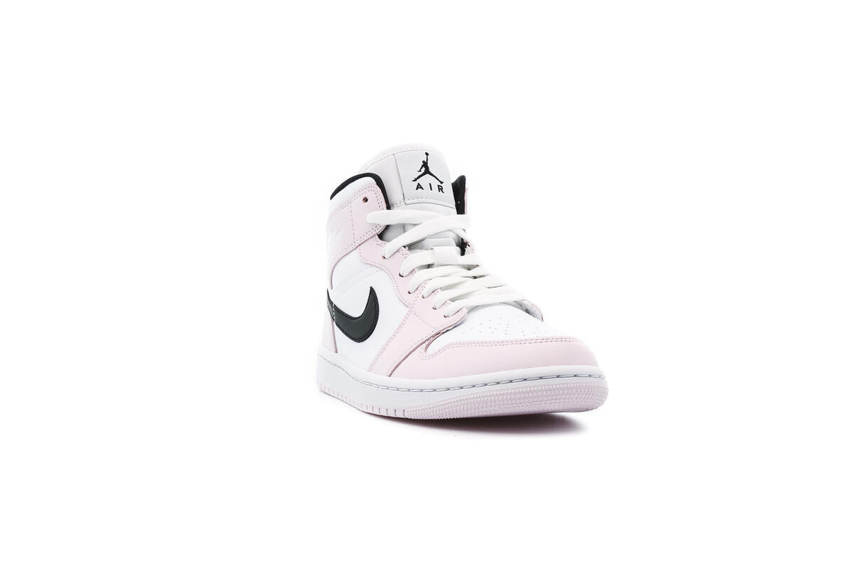 Air Jordan 1 Mid Light Violet / Black - White (Women's) - Image 9
