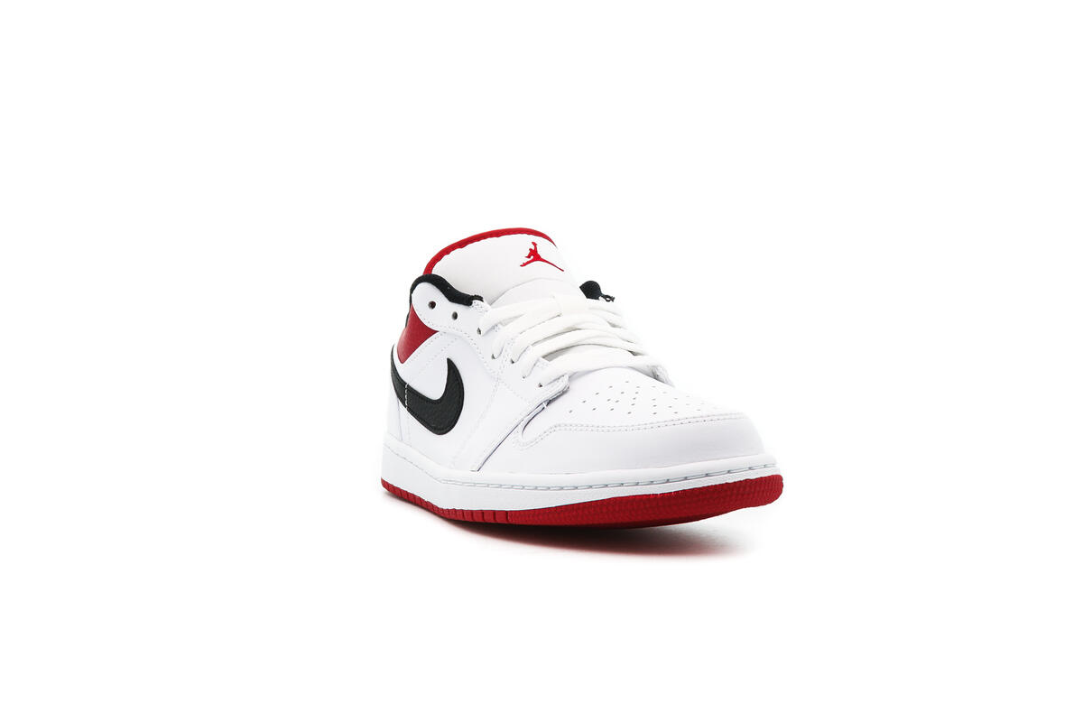 Air Jordan 1 Low White / Gym Red - Black - Image 7