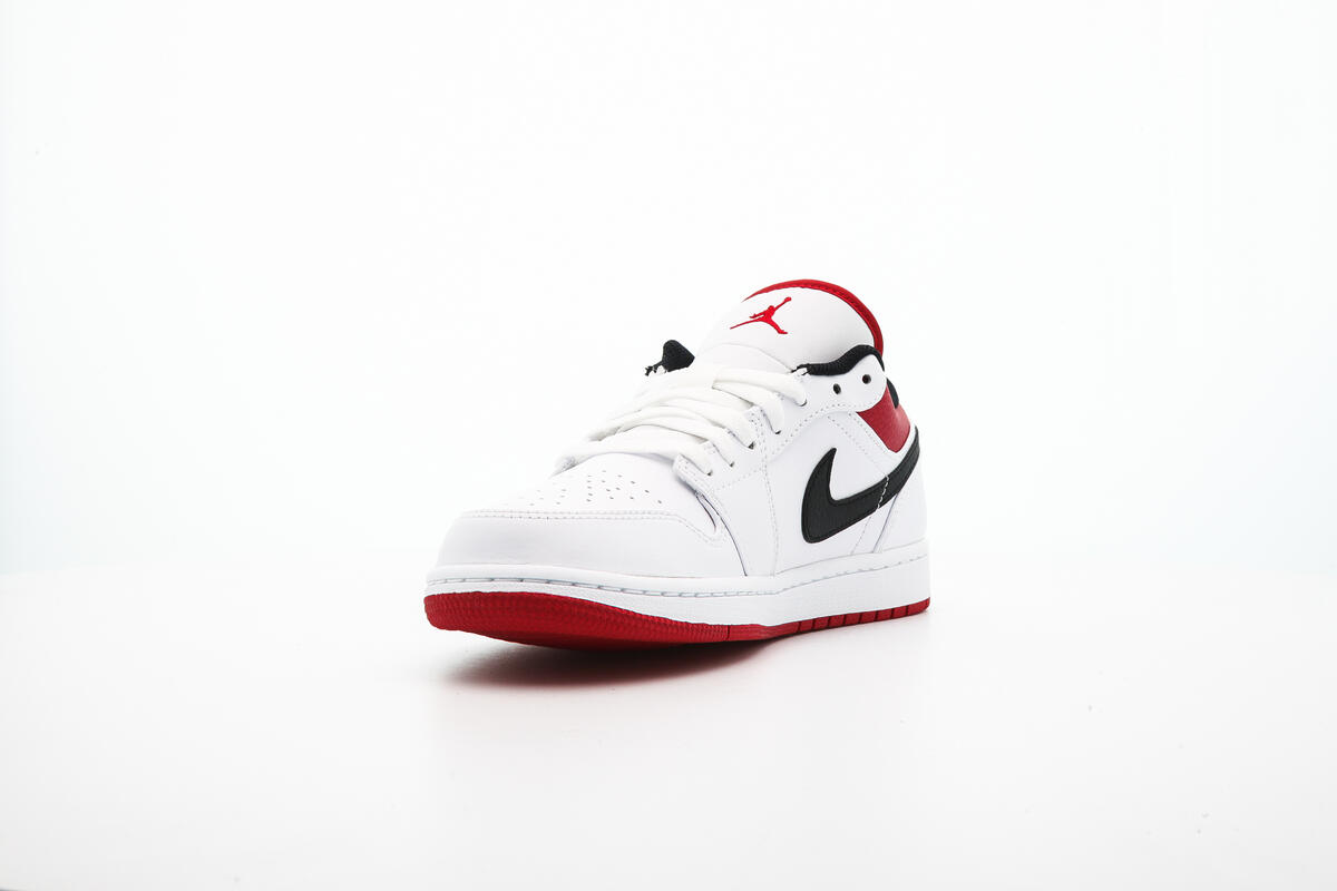 Air Jordan 1 Low White / Gym Red - Black - Image 9