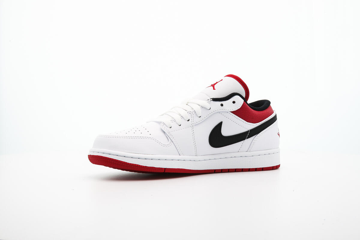 Air Jordan 1 Low White / Gym Red - Black - Image 10