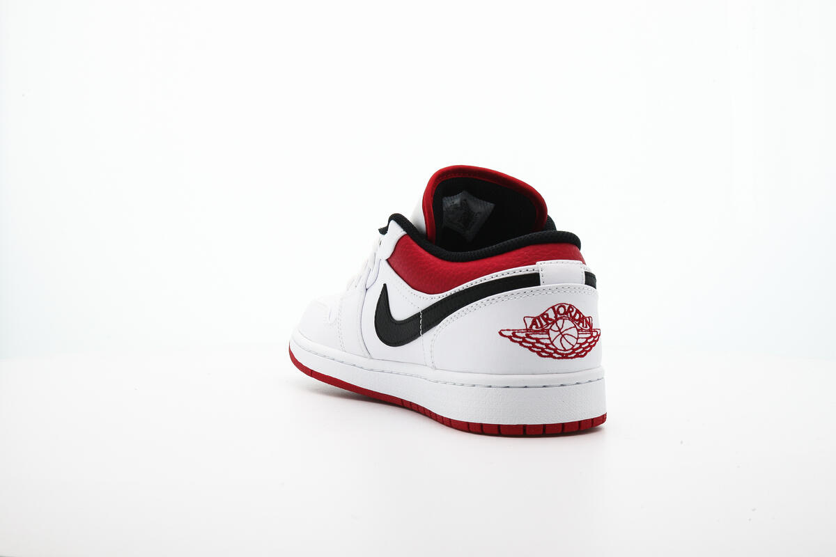 Air Jordan 1 Low White / Gym Red - Black - Image 13