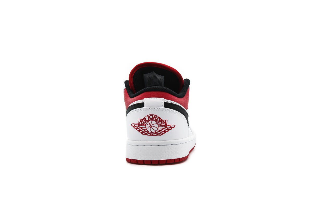Air Jordan 1 Low White / Gym Red - Black - Image 14