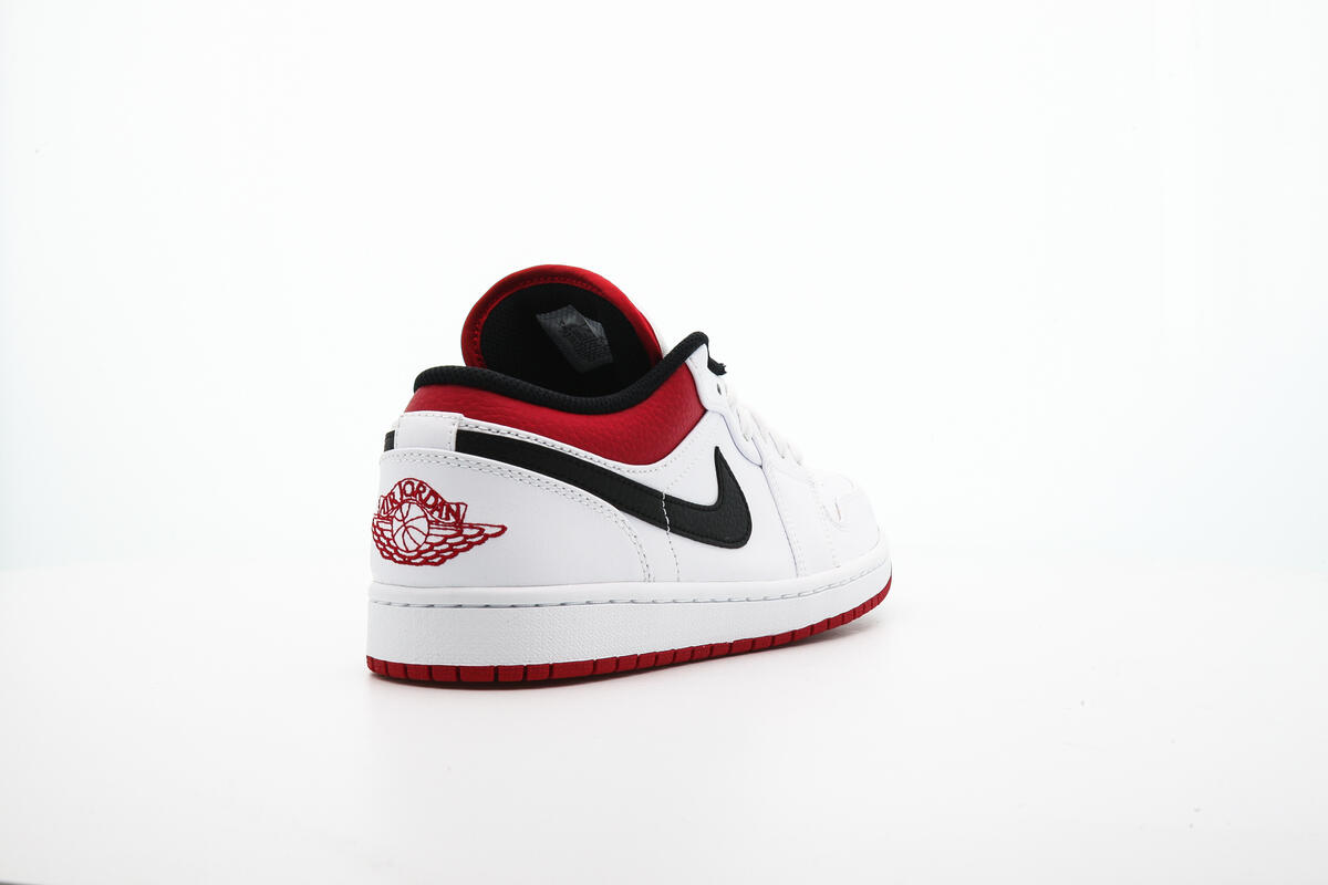 Air Jordan 1 Low White / Gym Red - Black - Image 15