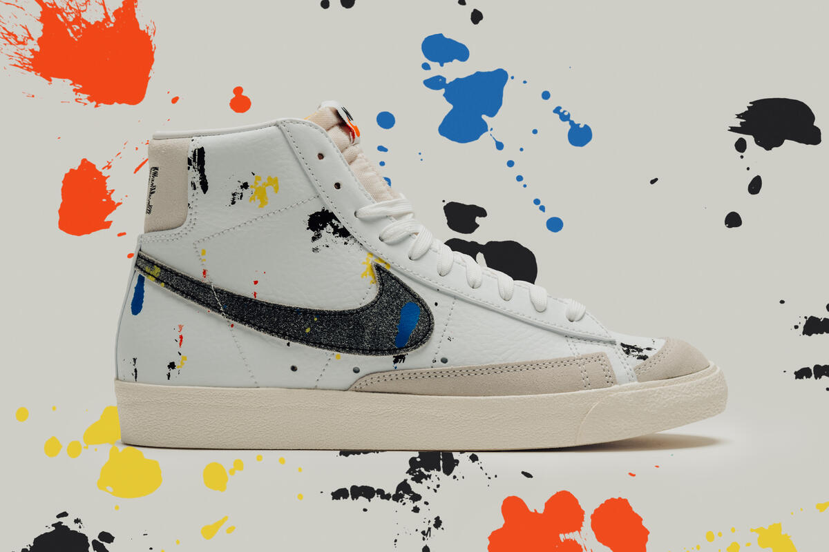 Nike Blazer Mid '77 'Paint Splatter' White - Image 25