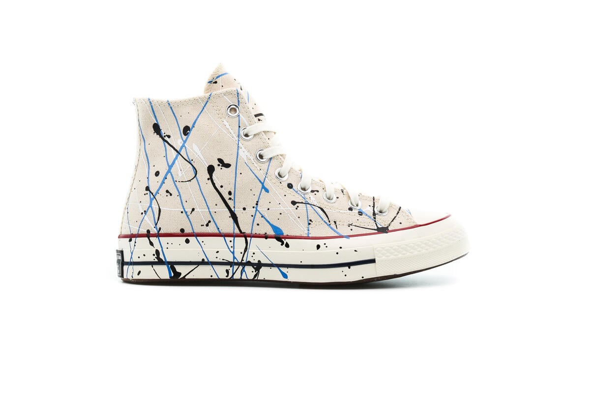 Converse Chuck 70 Hi Paint Splatter - Egret