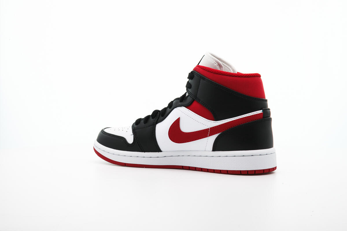 Air Jordan 1 Mid White / Gym Red / Black - Image 18