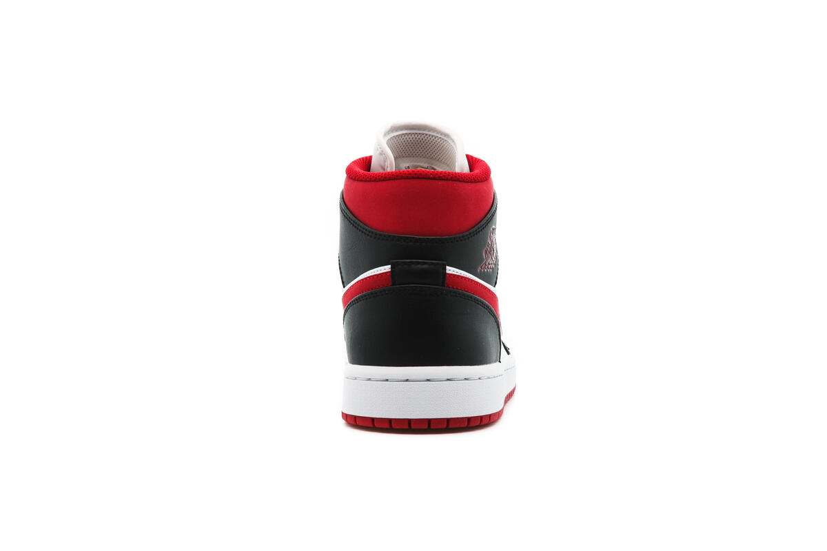 Air Jordan 1 Mid White / Gym Red / Black - Image 20