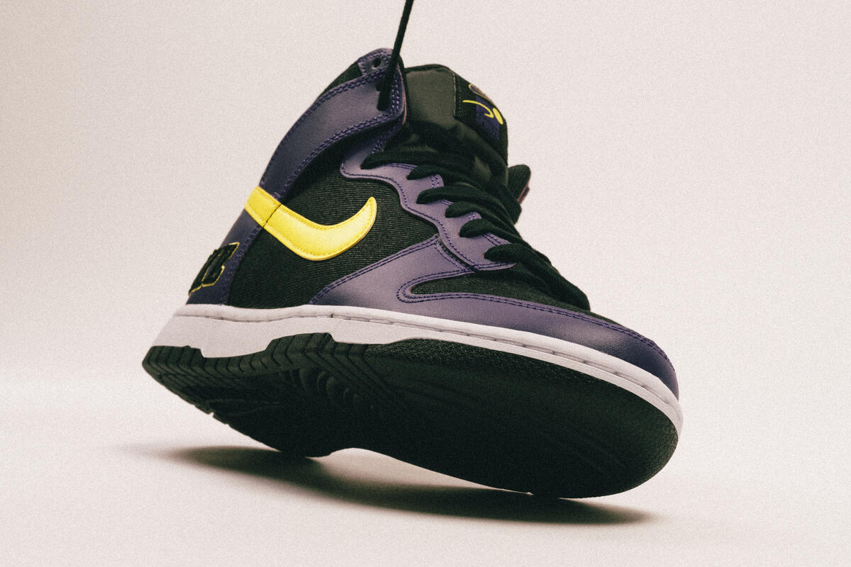 Nike Dunk High 'Black/Purple/Varsity Yellow' - Image 14