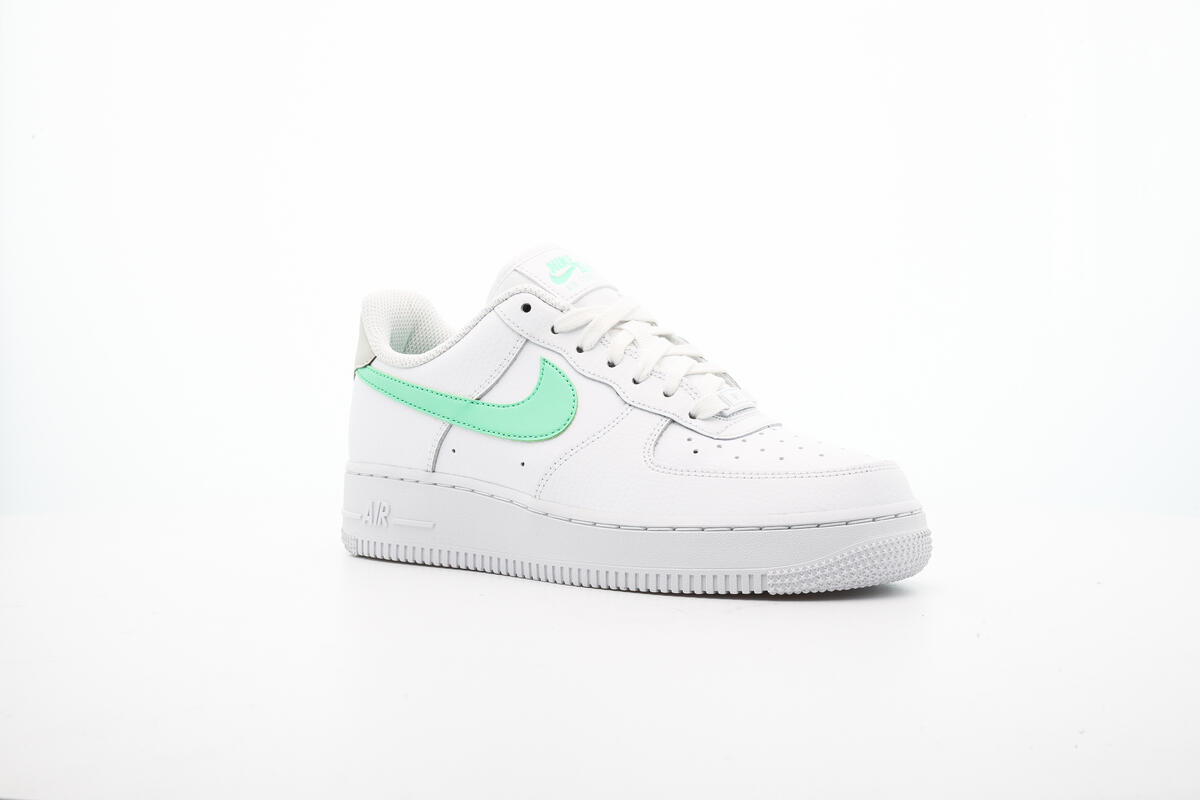 Nike WMNS Air Force 1`07 - White / Green Glow / Light Bone - Image 9