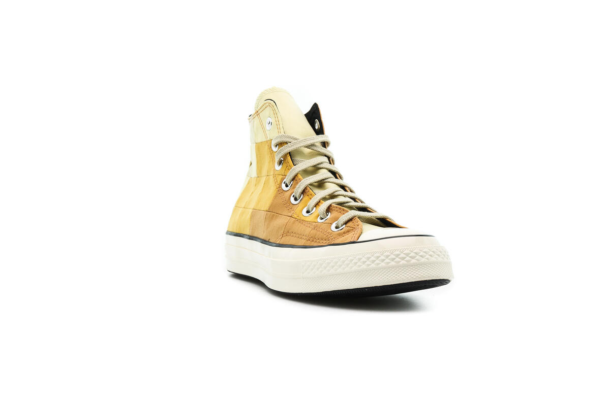 chuck 70 nubuck leather sneaker in egret & gravel