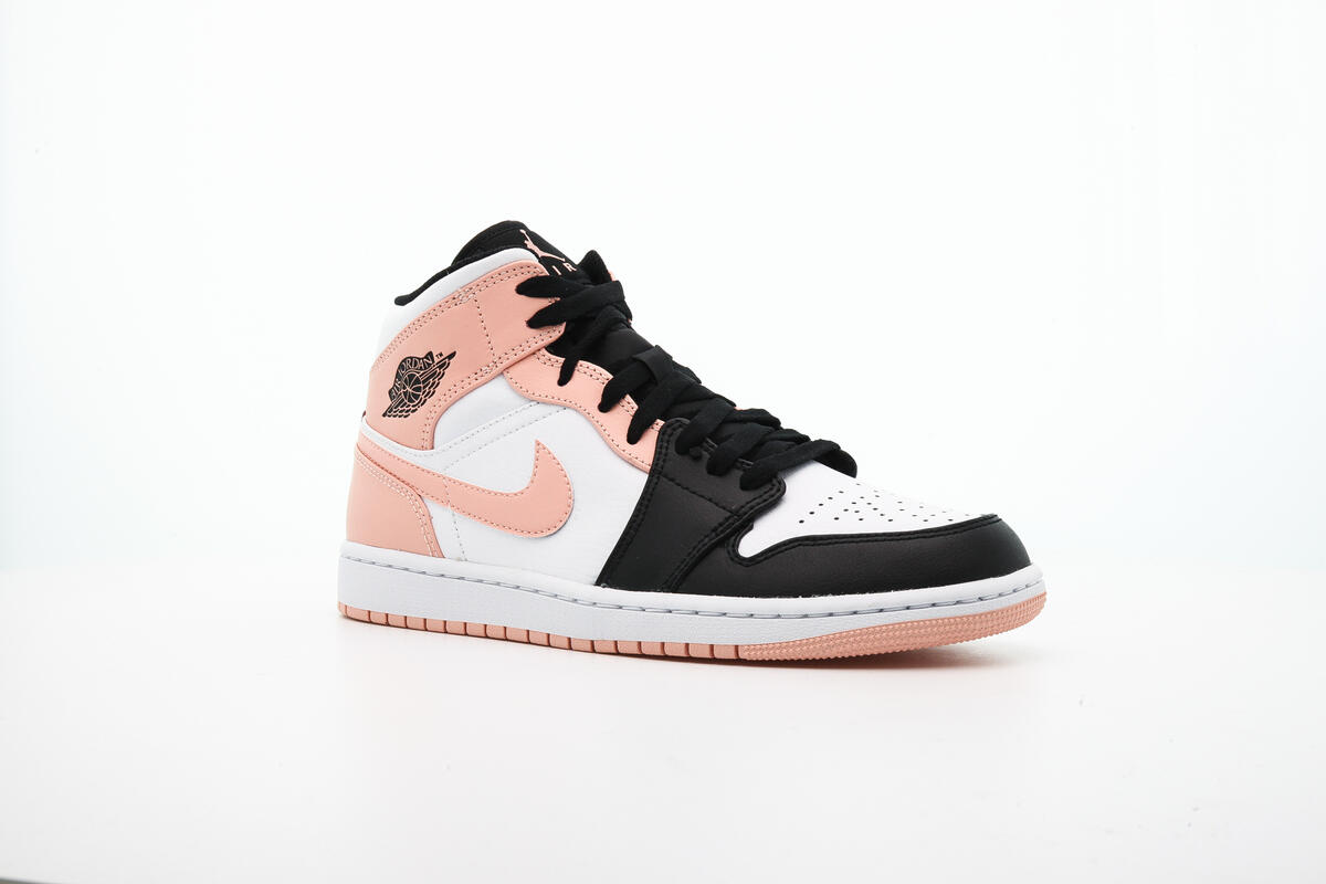Air Jordan 1 Mid White / Arctic Orange - Black - Image 3
