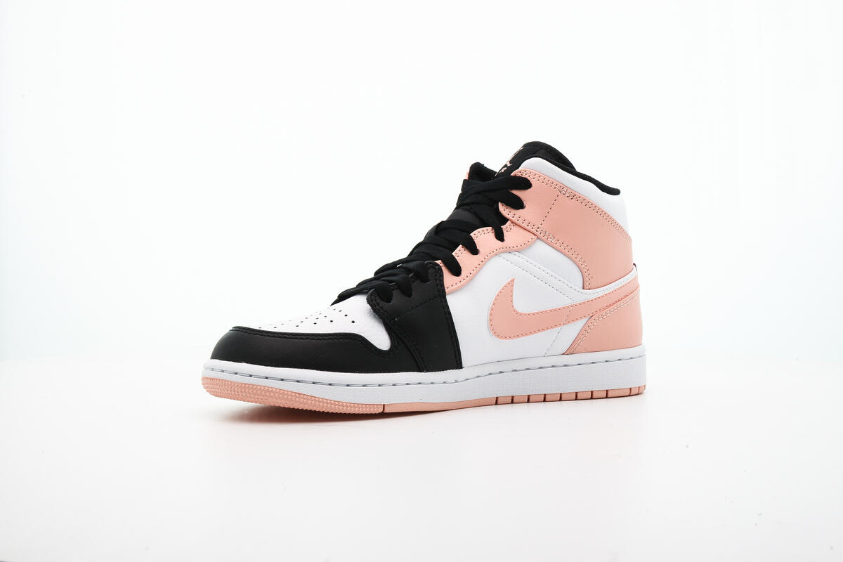 Air Jordan 1 Mid White / Arctic Orange - Black - Image 7