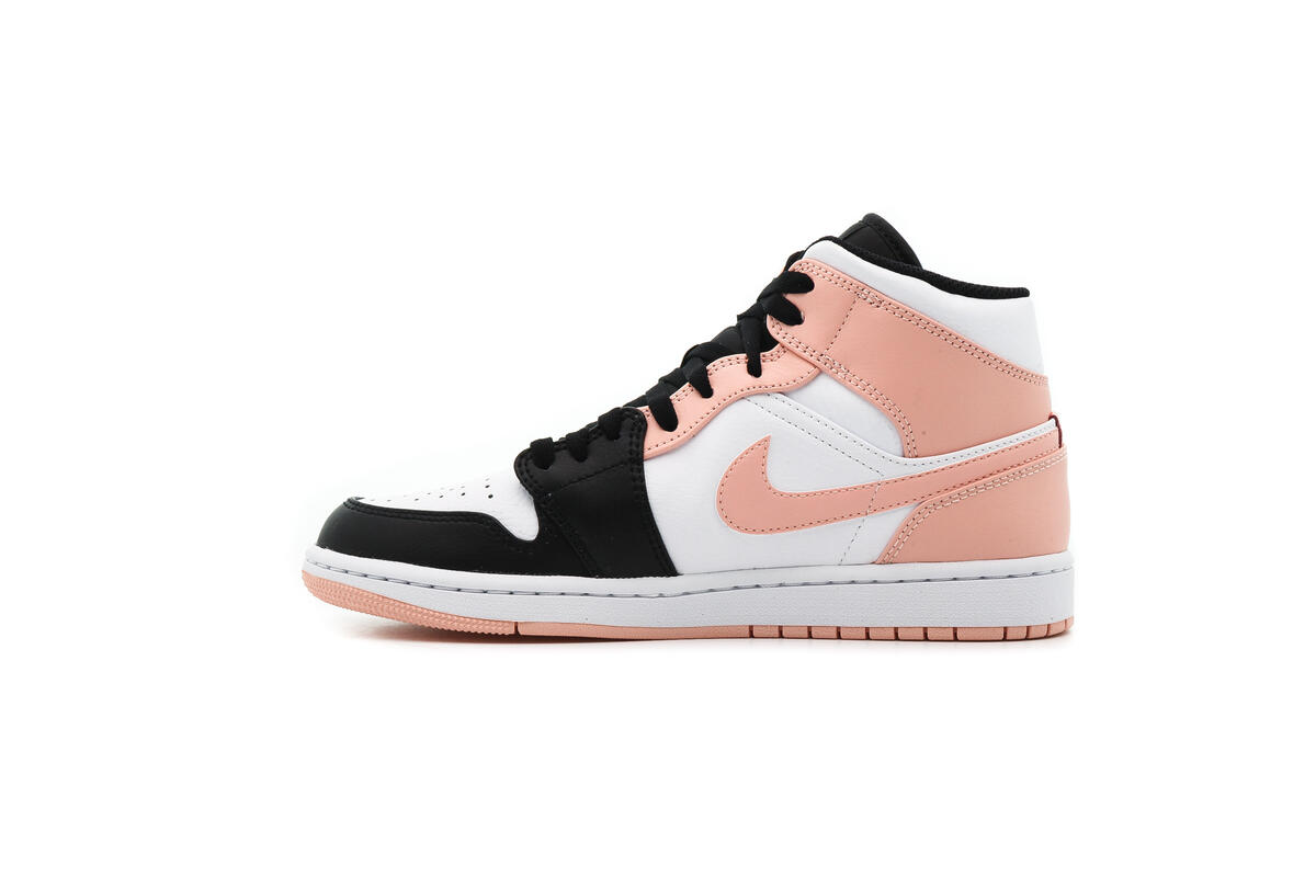 Air Jordan 1 Mid White / Arctic Orange - Black - Image 8