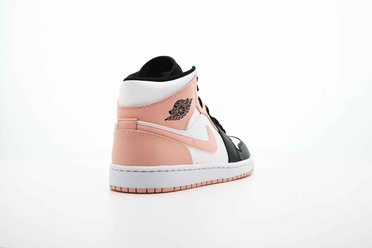Air Jordan 1 Mid White / Arctic Orange - Black - Image 12
