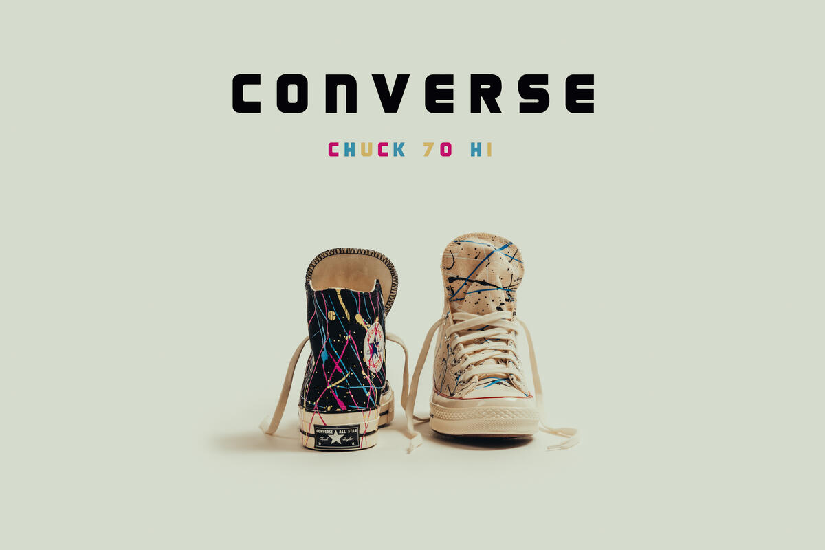 Converse Chuck 70 Hi Paint Splatter - Egret - Image 14