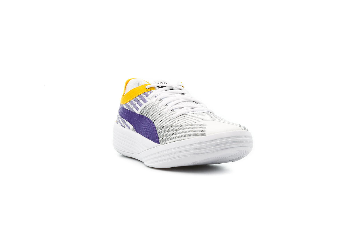 Puma Clyde All-Pro Coast 2 Coast 'Puma White/Prism Violet' - Image 4