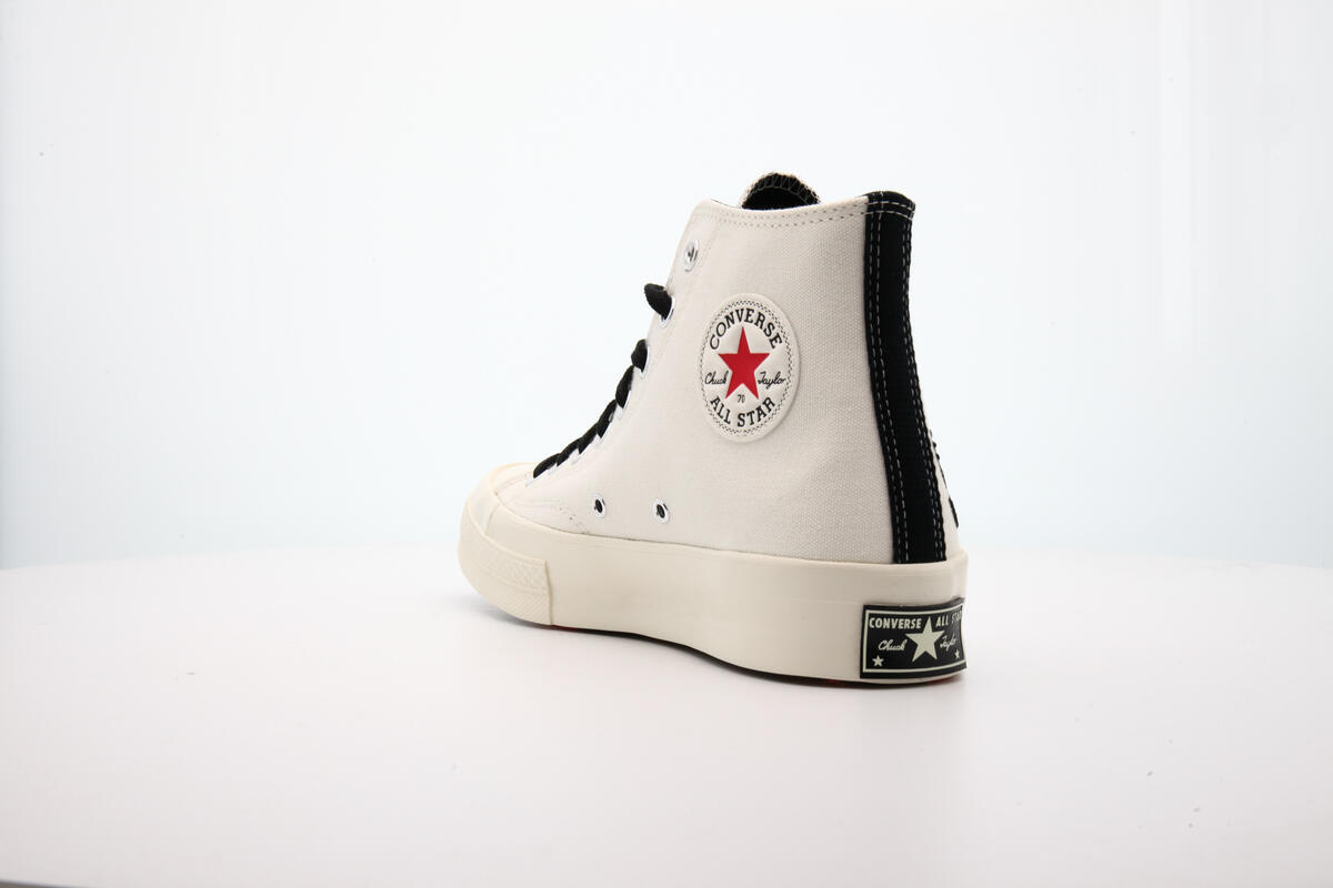 Converse x Keith Haring Mens Chuck 70 Hi Shoes 'Egret Black Red' - Image 19