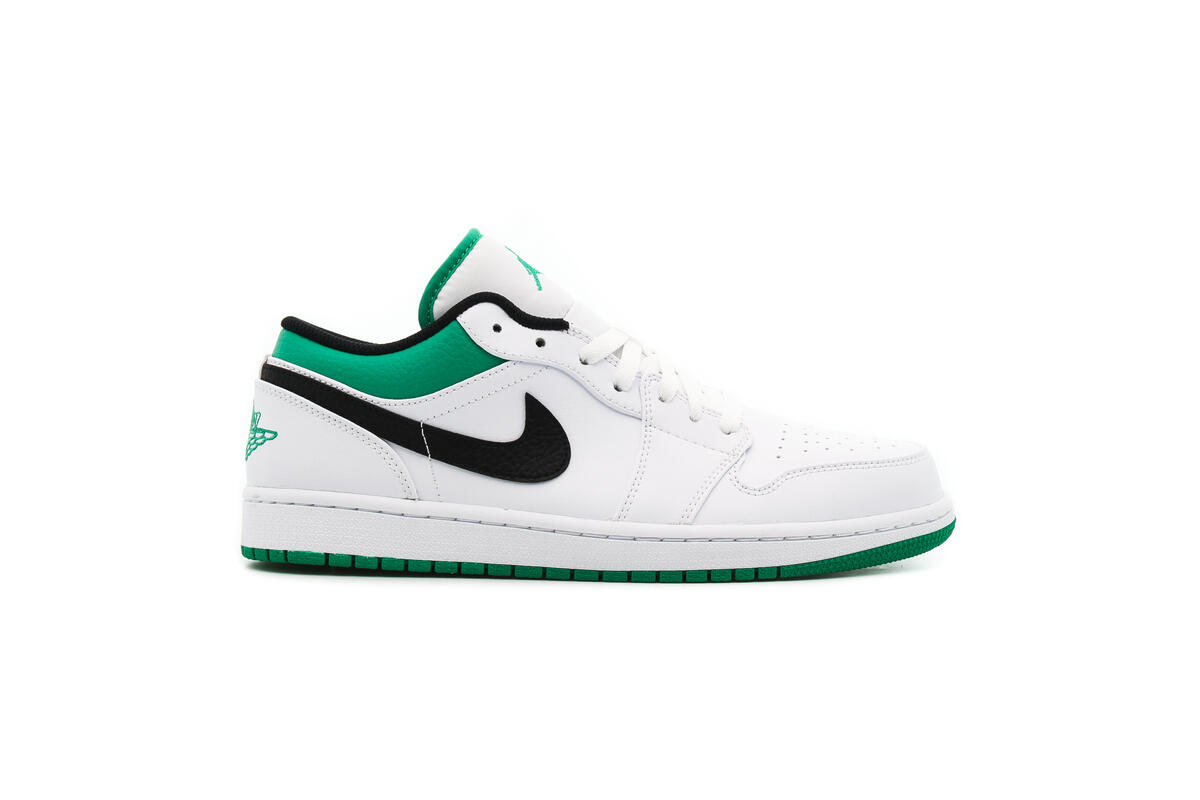 Nike Air Jordan 1 Low - White / Stadium Green / Black - Image 6