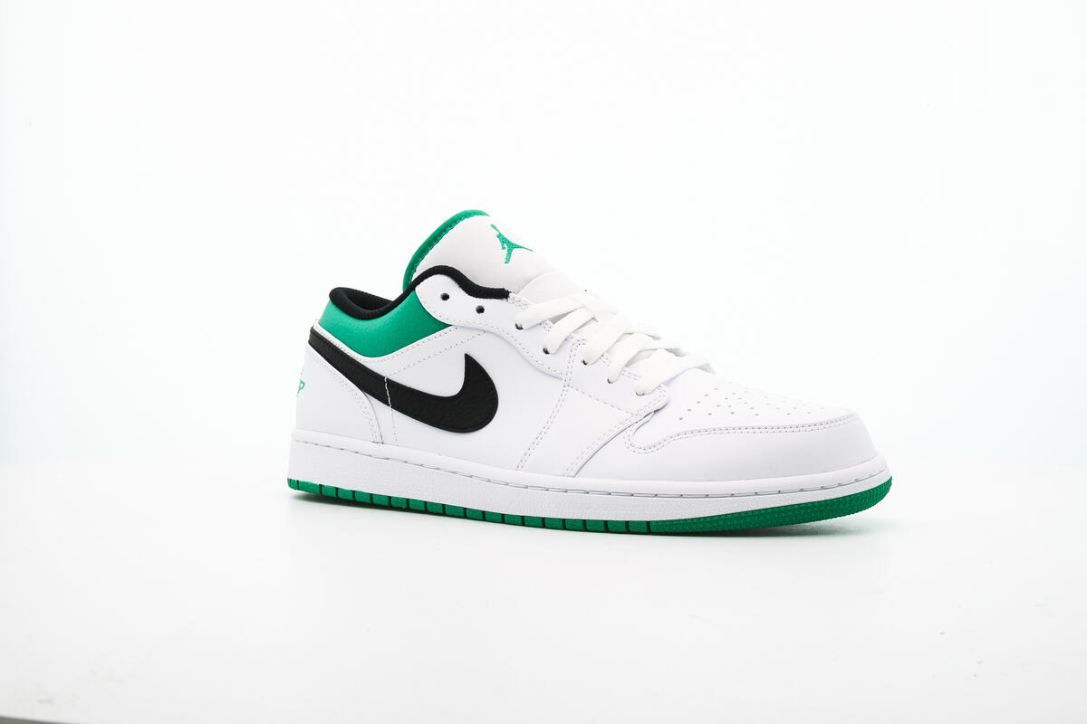 Nike Air Jordan 1 Low - White / Stadium Green / Black - Image 7