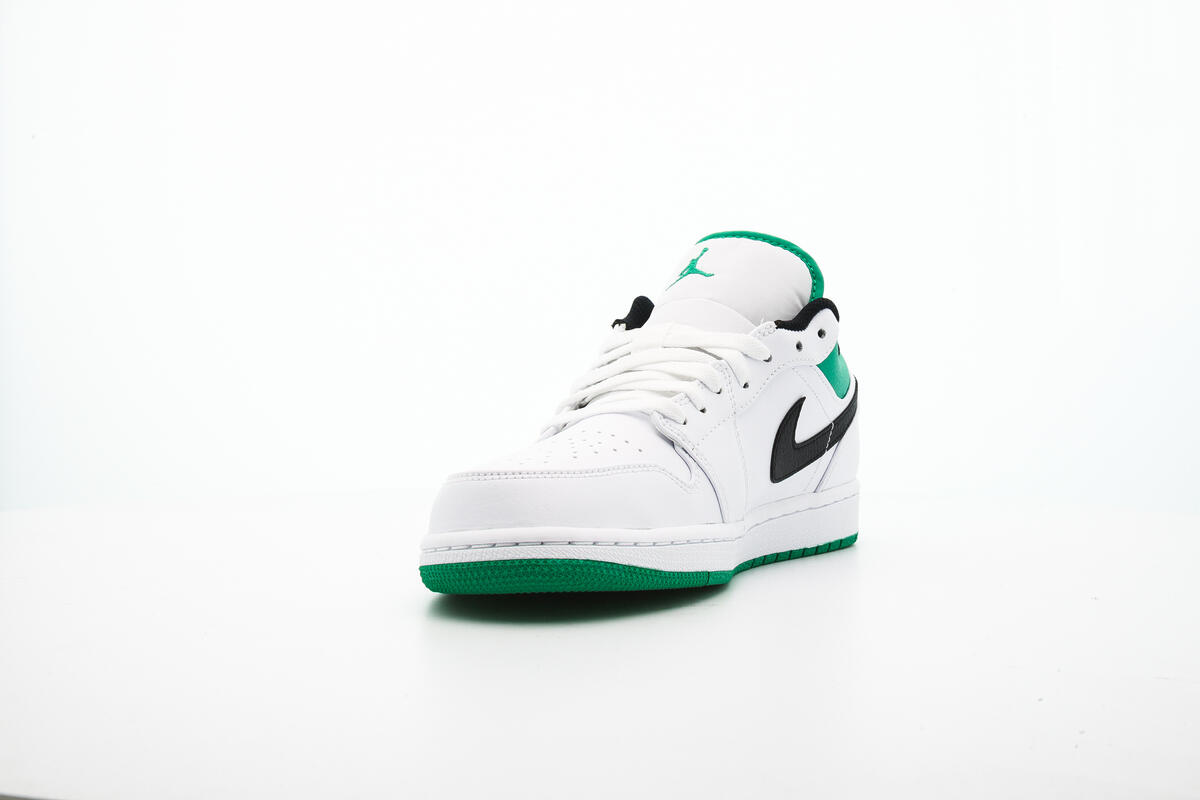 Nike Air Jordan 1 Low - White / Stadium Green / Black - Image 10