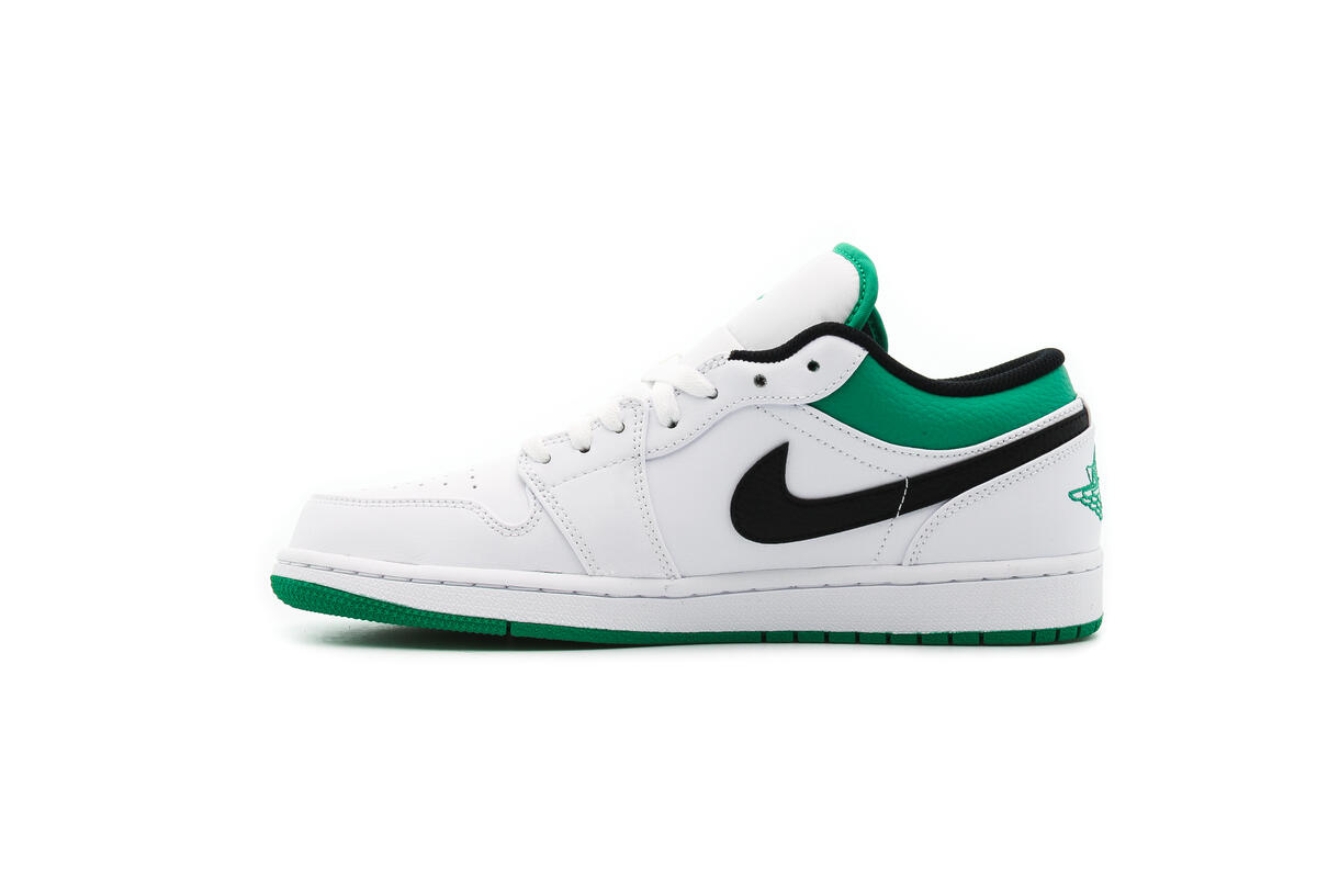 Nike Air Jordan 1 Low - White / Stadium Green / Black - Image 12