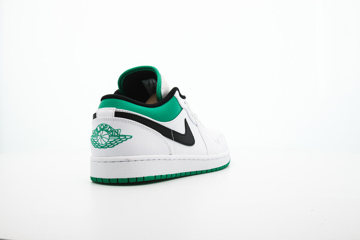 Nike Air Jordan 1 Low - White / Stadium Green / Black - Image 16