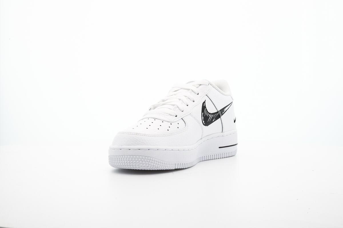 Nike Air Force 1 Low Sketch GS White Black DM3177 100 GS Sizes