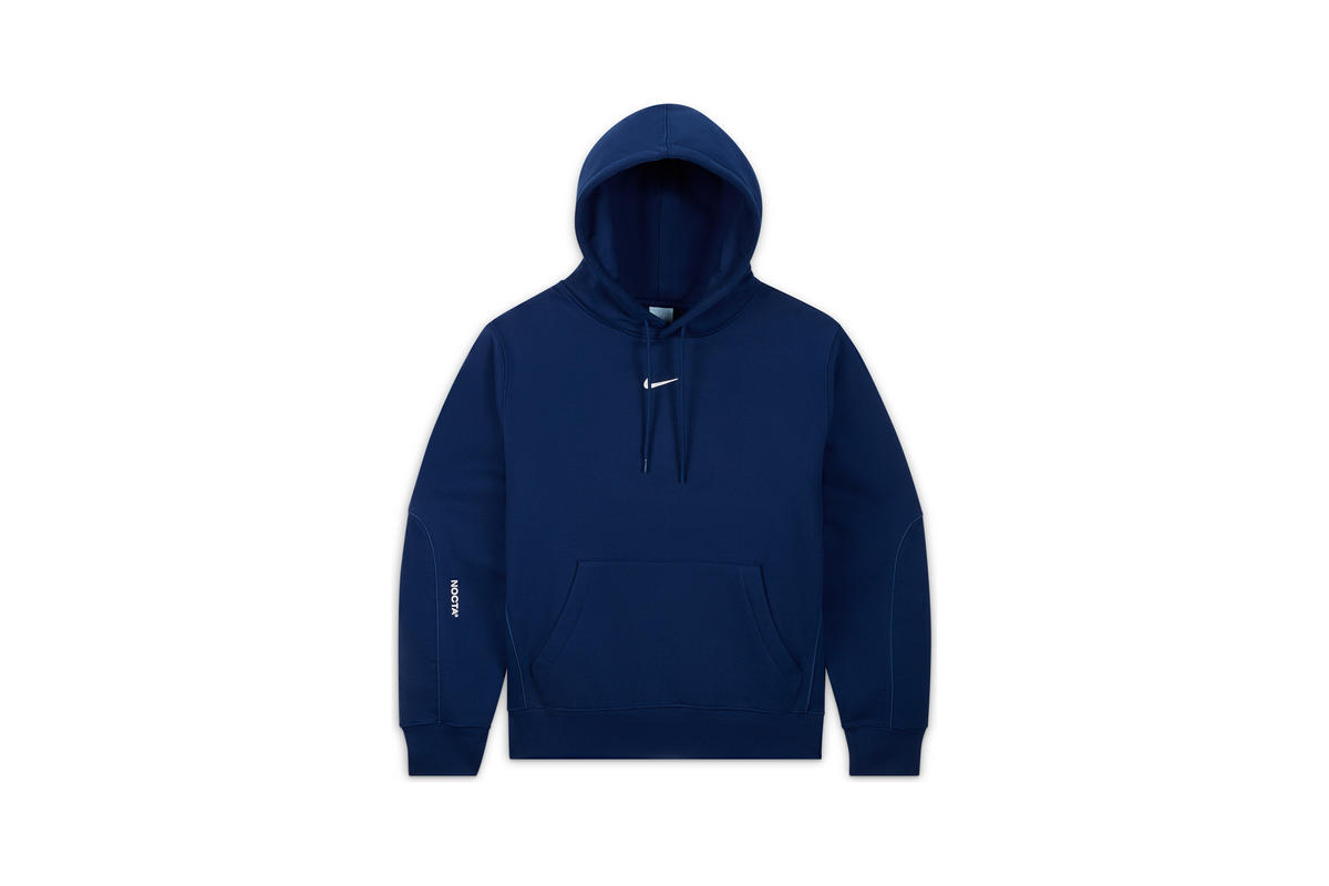 Nike Nocta Fleece Hoodie Blue - Image 6