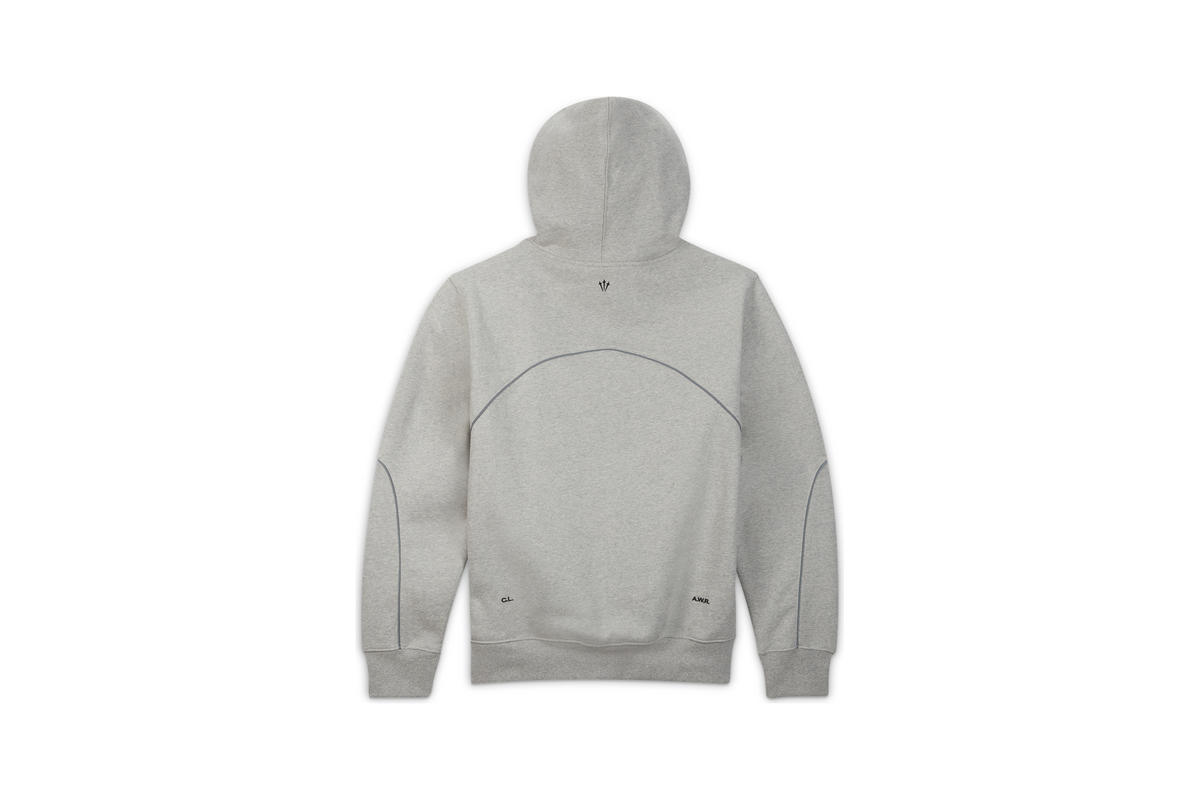 Nike x NOCTA NRG Fleece Hoodie 'Grey' - Image 3