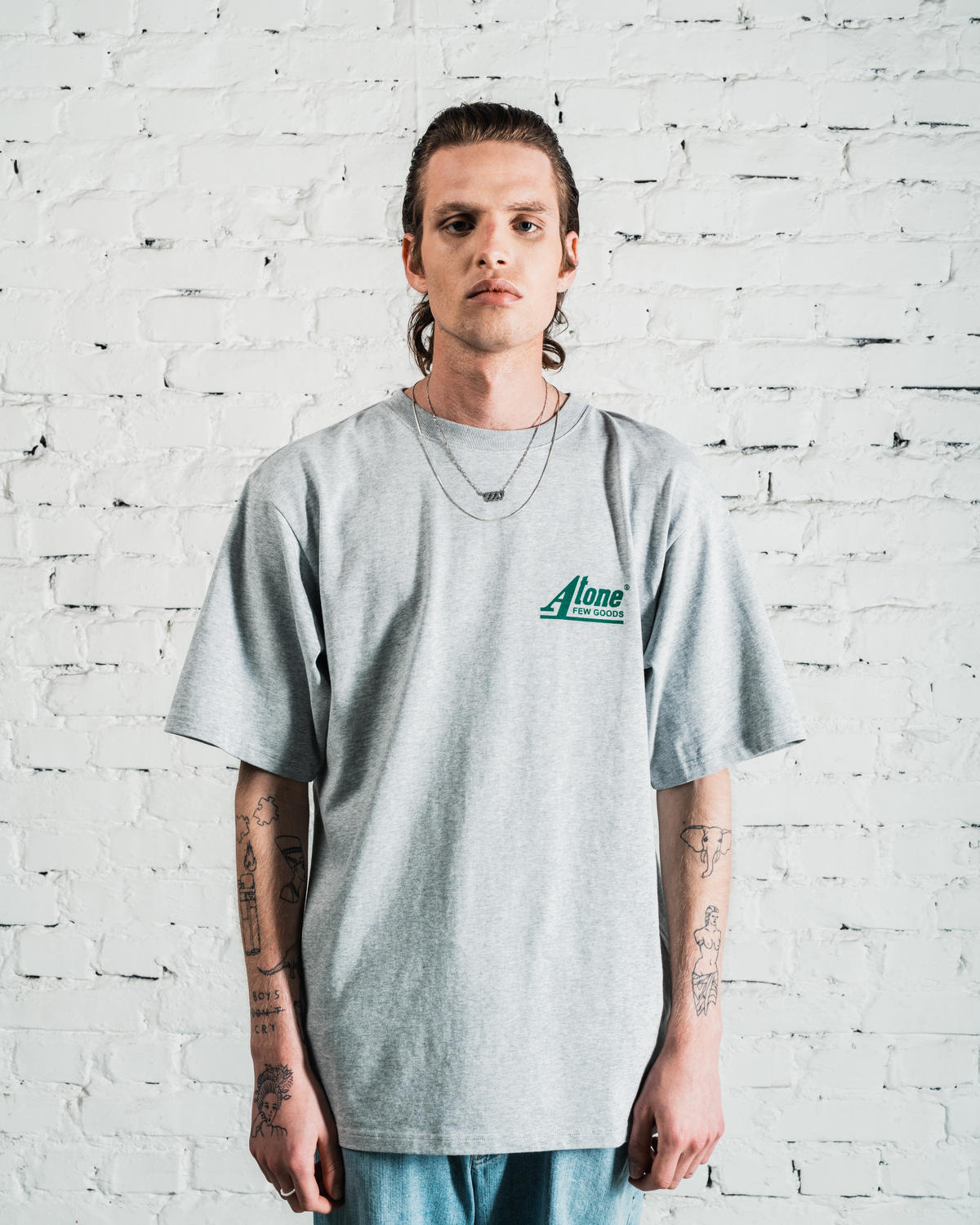 Afew Goods x Atone LIFE & Death TEE "Grey" - Image 2