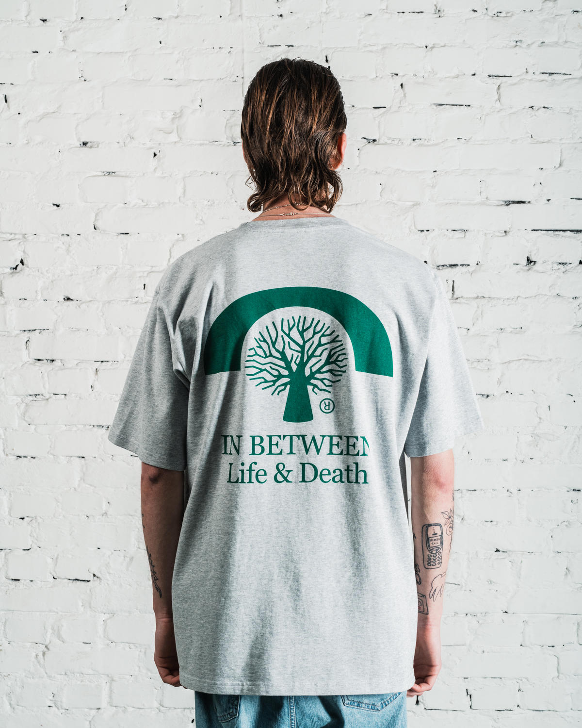 Afew Goods x Atone LIFE & Death TEE "Grey" - Image 3