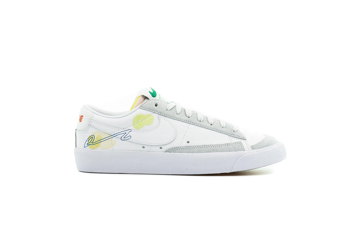 Nike x Mayumi Yamase Mens Flyleather Blazer Low '77 Shoes 'White' - Image 17