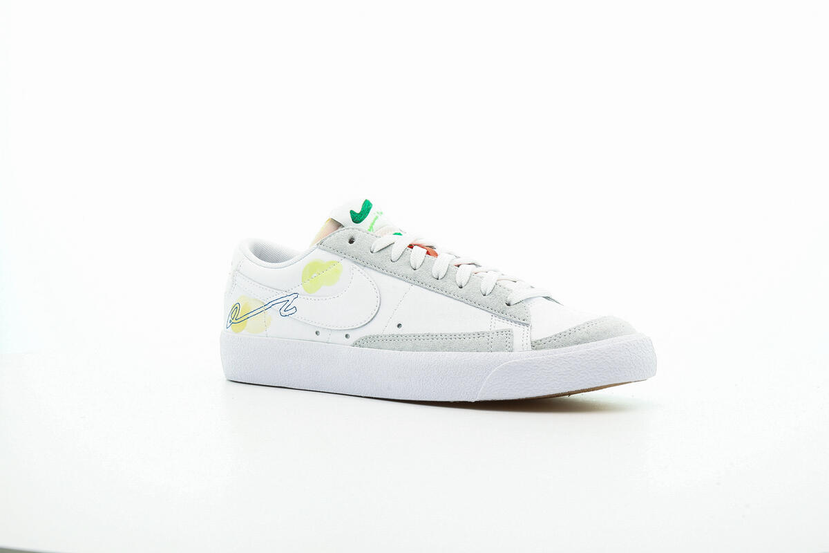 Nike x Mayumi Yamase Mens Flyleather Blazer Low '77 Shoes 'White' - Image 18