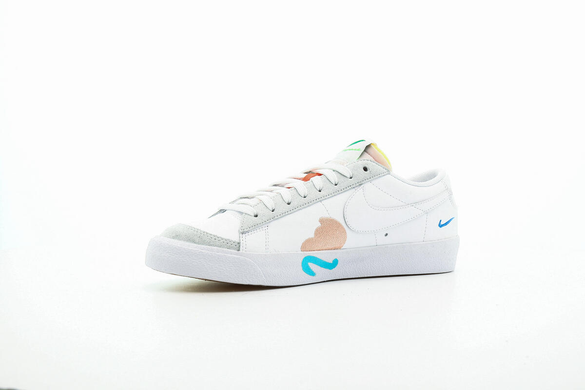 Nike x Mayumi Yamase Mens Flyleather Blazer Low '77 Shoes 'White' - Image 22