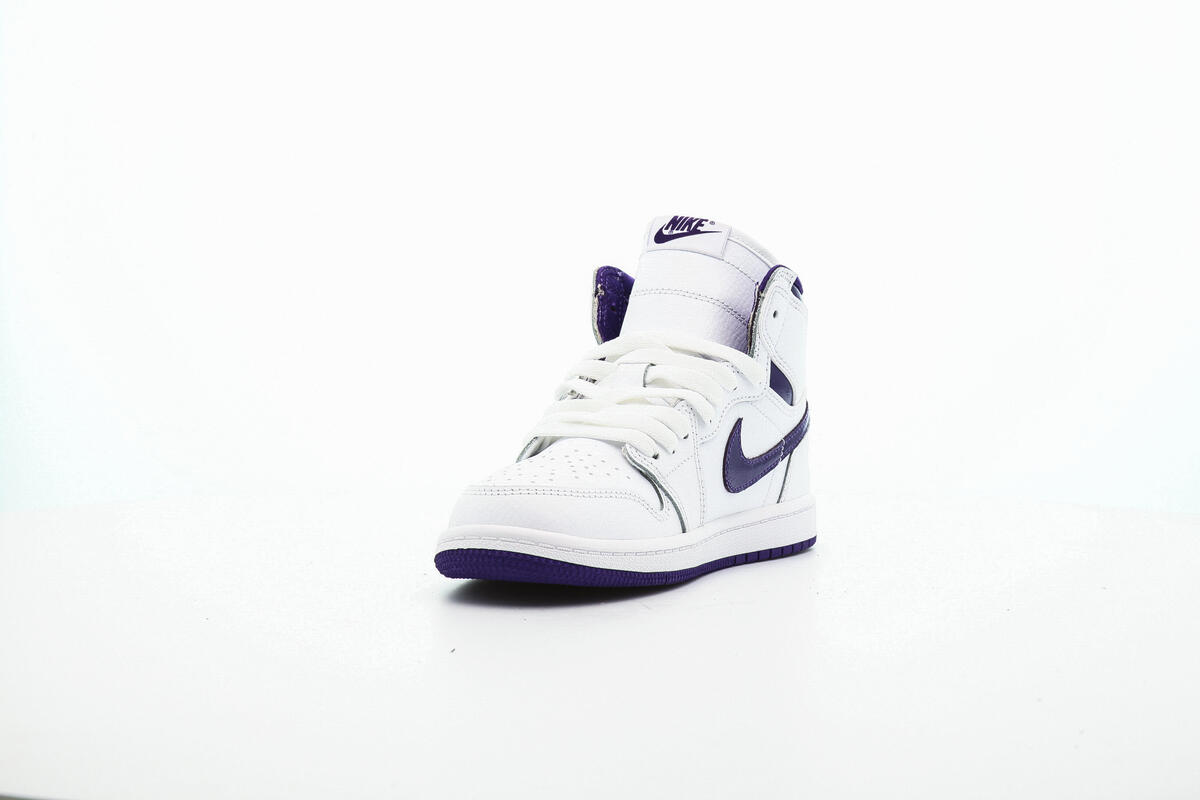 Air Jordan 1 High 'Court Purple' (Pre-School) (PS) - Image 7