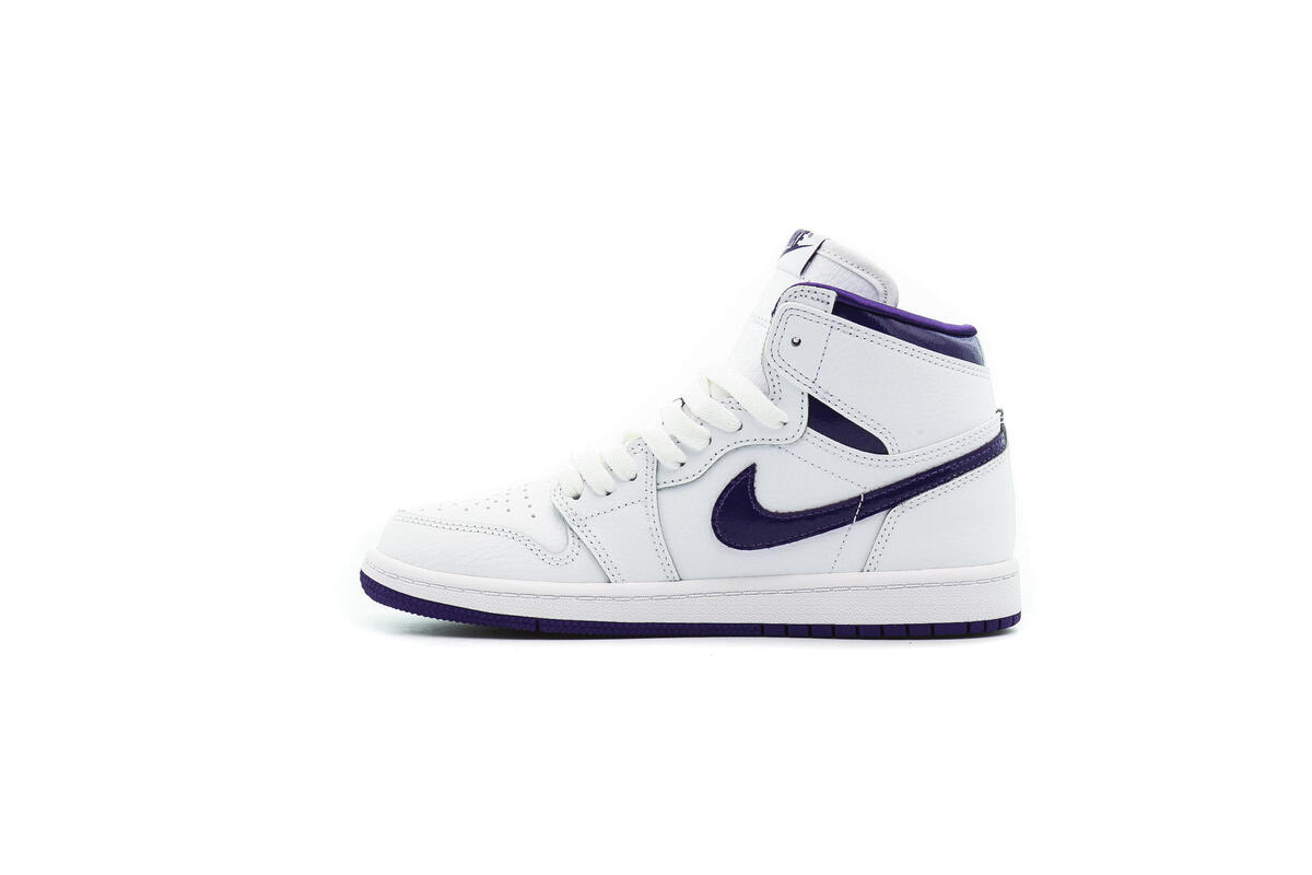 Air Jordan 1 High 'Court Purple' (Pre-School) (PS) - Image 9