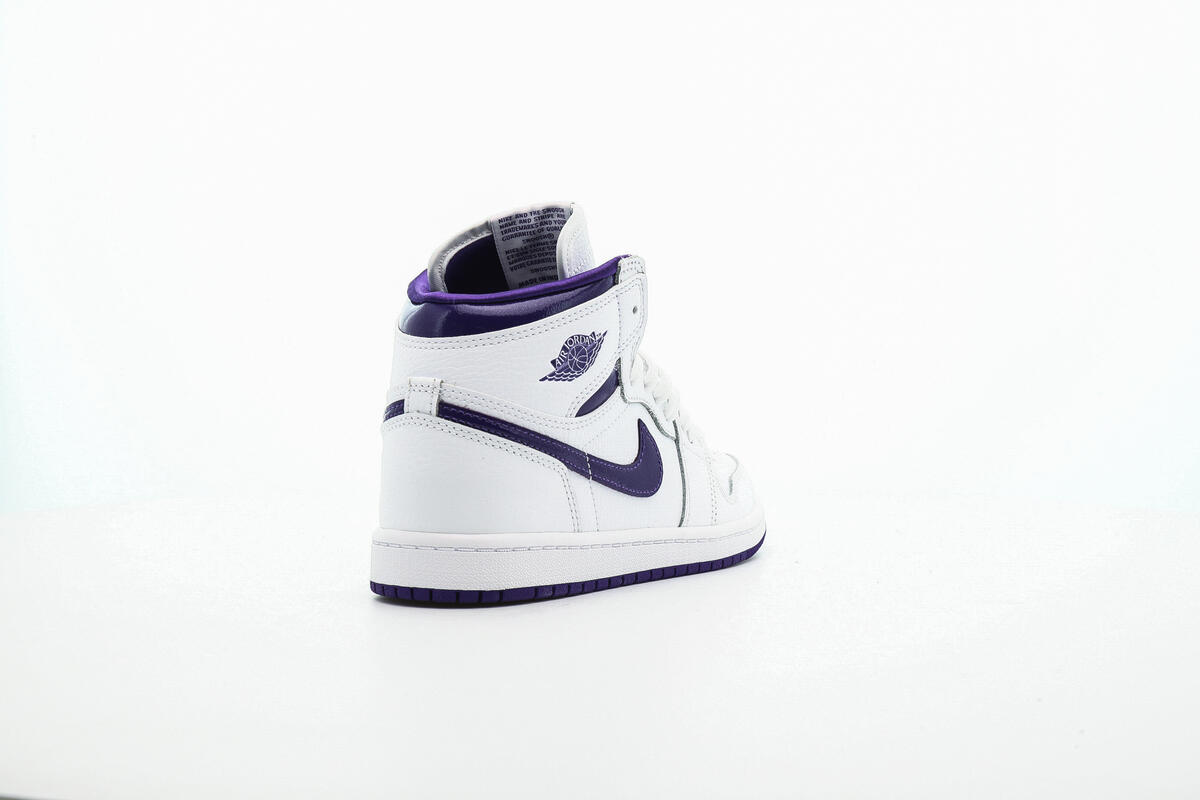 Air Jordan 1 High 'Court Purple' (Pre-School) (PS) - Image 13