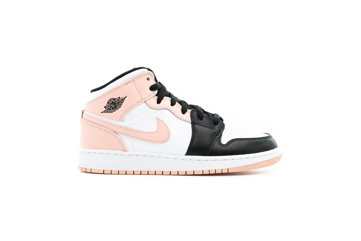 Air Jordan 1 Mid 'White/Arctic Orange-Black' (GS) - Image 3