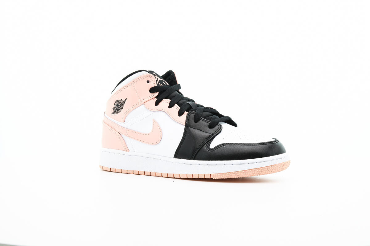 Air Jordan 1 Mid 'White/Arctic Orange-Black' (GS) - Image 4