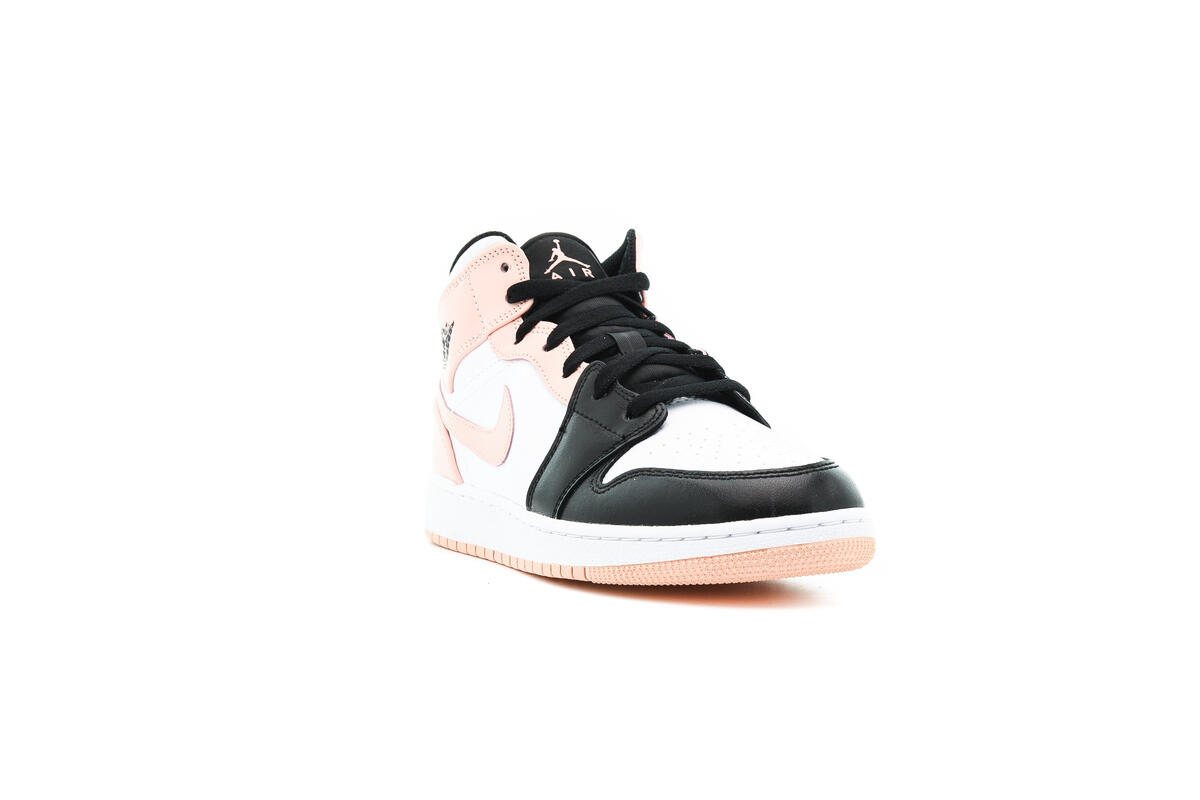 Air Jordan 1 Mid 'White/Arctic Orange-Black' (GS) - Image 5