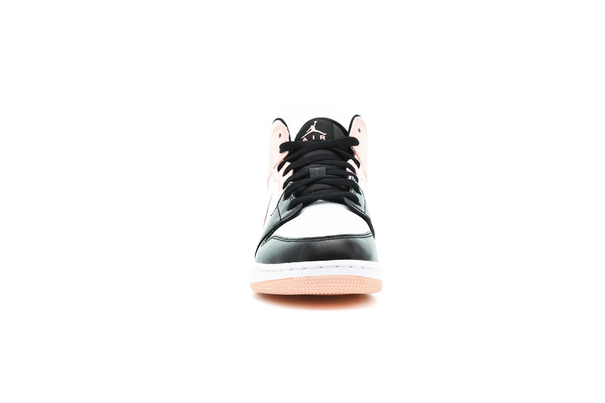Air Jordan 1 Mid 'White/Arctic Orange-Black' (GS) - Image 6