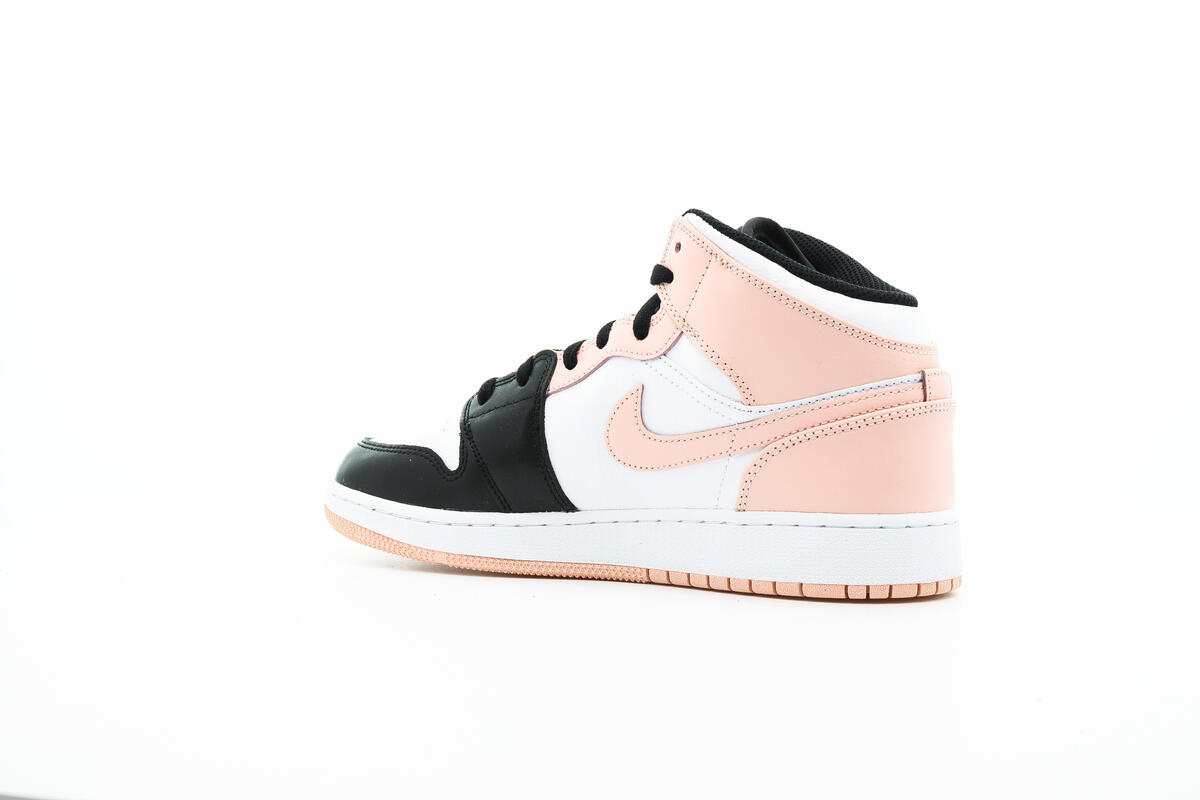 Air Jordan 1 Mid 'White/Arctic Orange-Black' (GS) - Image 10