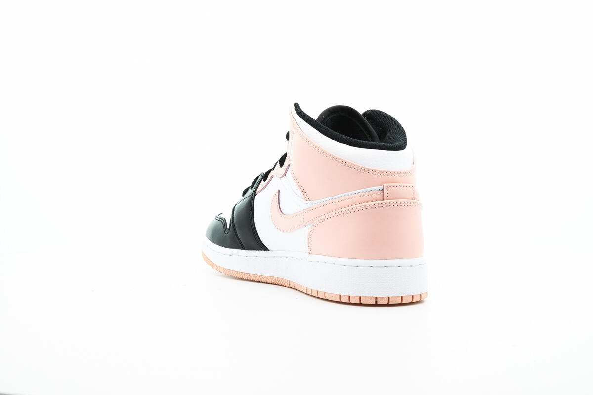 Air Jordan 1 Mid 'White/Arctic Orange-Black' (GS) - Image 11