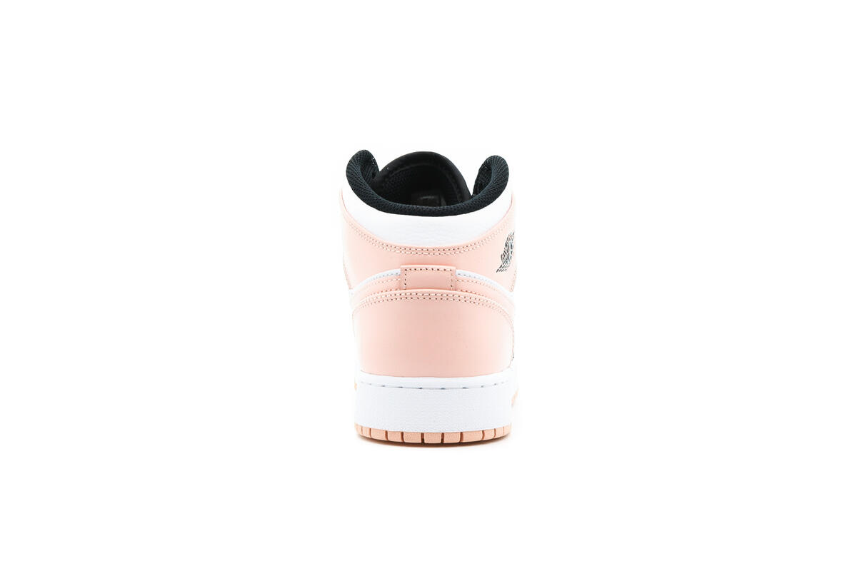 Air Jordan 1 Mid 'White/Arctic Orange-Black' (GS) - Image 12