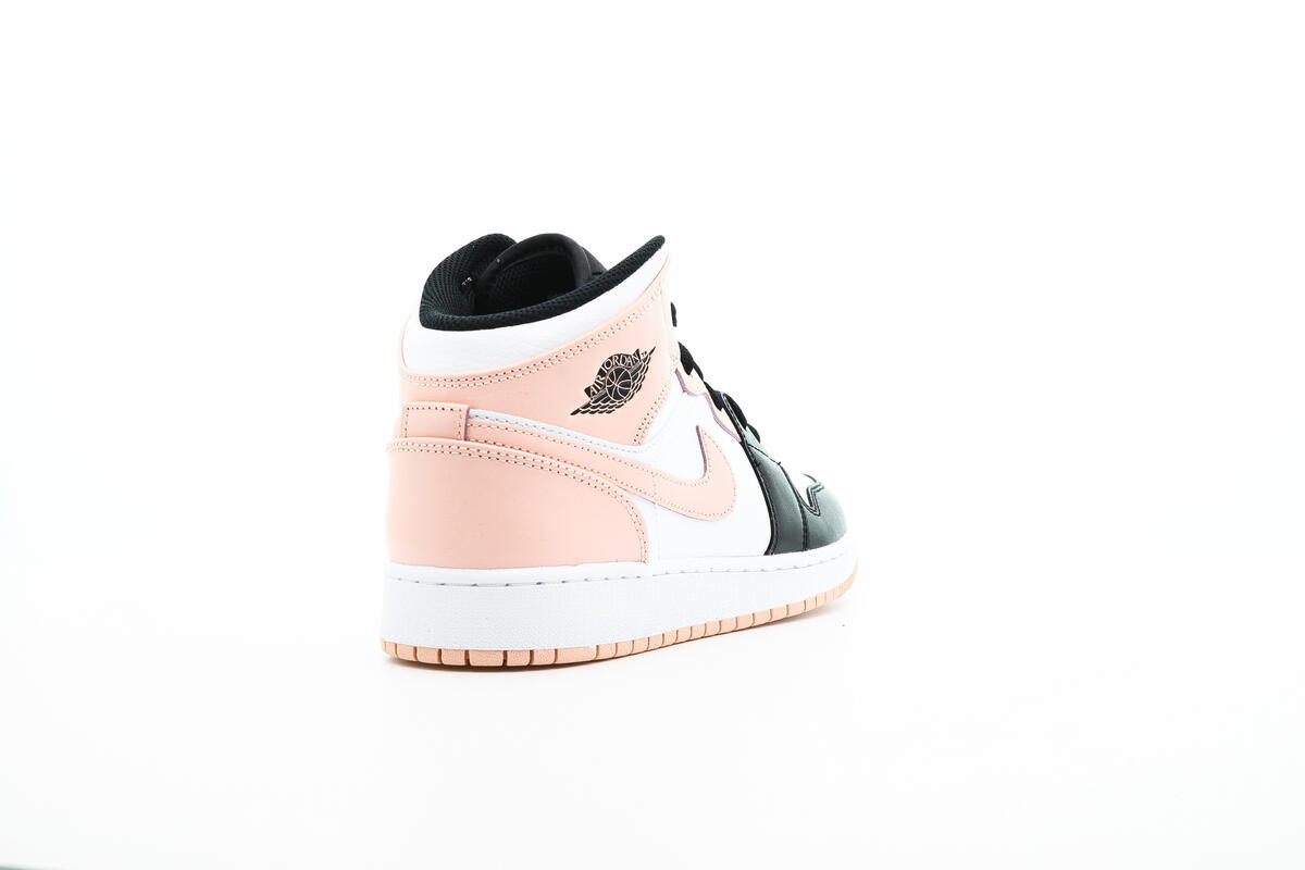 Air Jordan 1 Mid 'White/Arctic Orange-Black' (GS) - Image 13