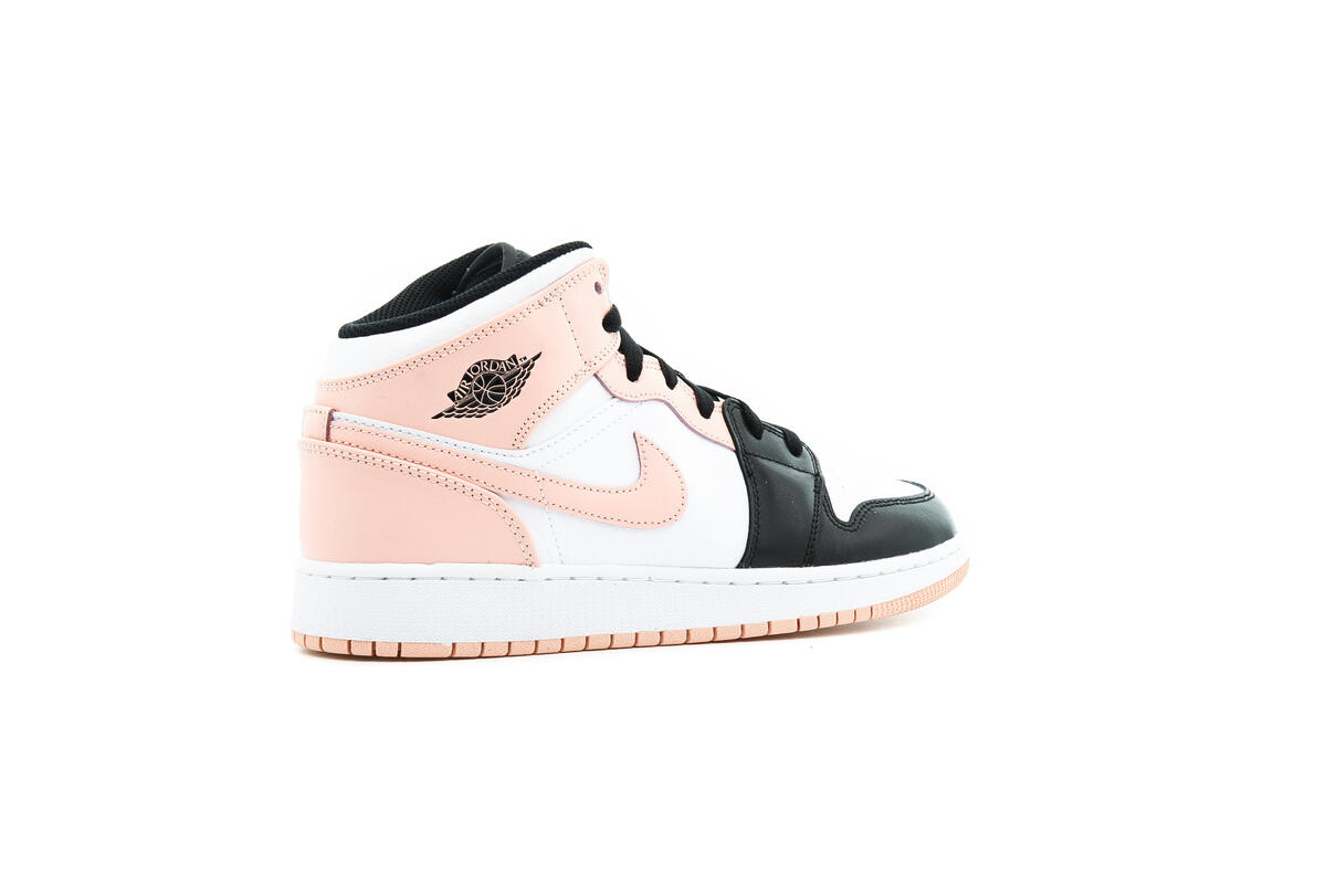 Air Jordan 1 Mid 'White/Arctic Orange-Black' (GS) - Image 14